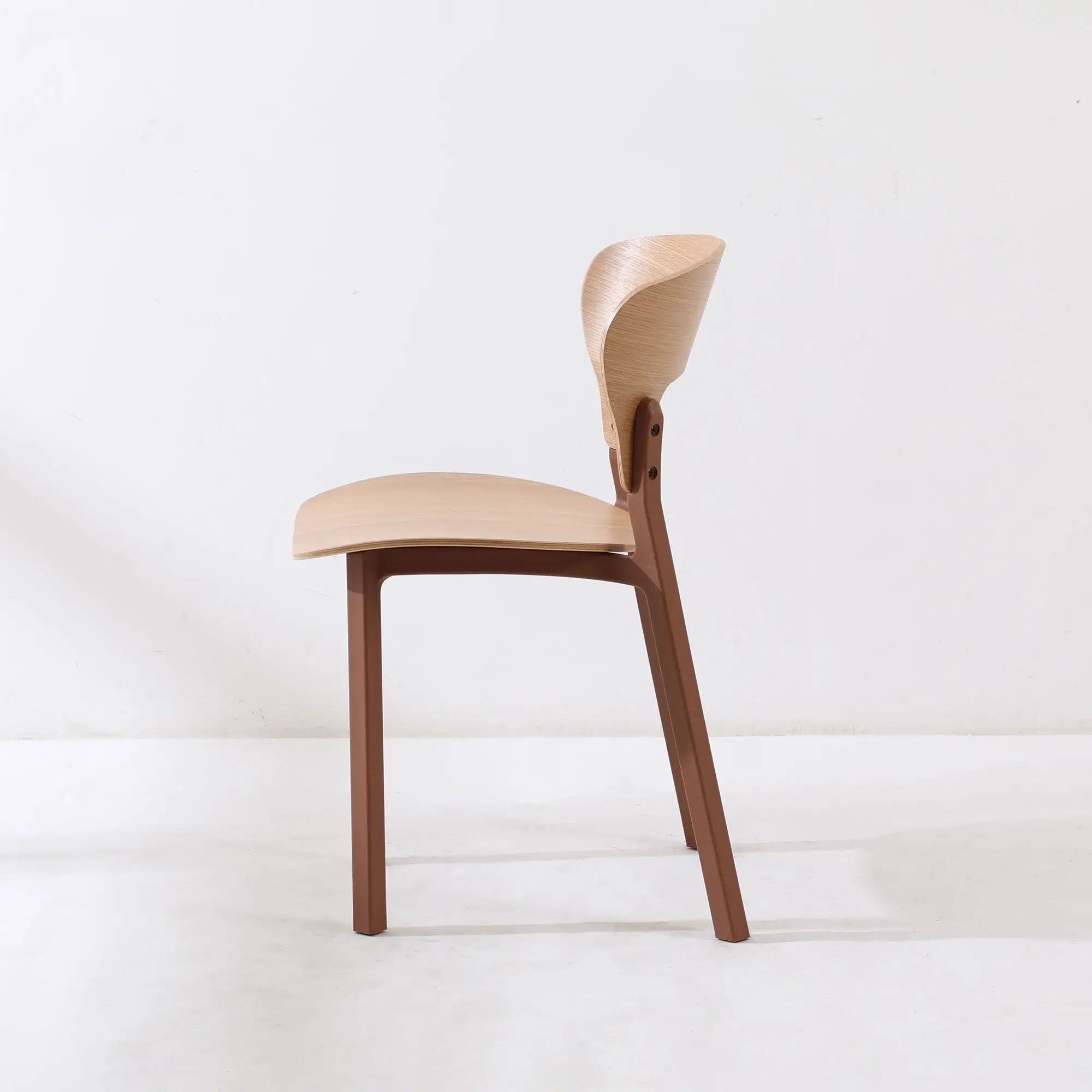 Factory Home New Arrival Modern Nordic Design Kitchen Restaurant Nature Wood Seat Timber Cafe Dining Chair - Image 4