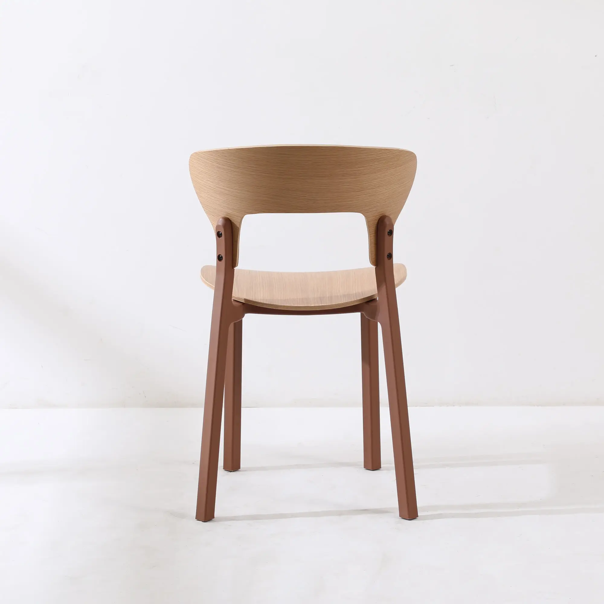 Factory Home New Arrival Modern Nordic Design Kitchen Restaurant Nature Wood Seat Timber Cafe Dining Chair - Image 6