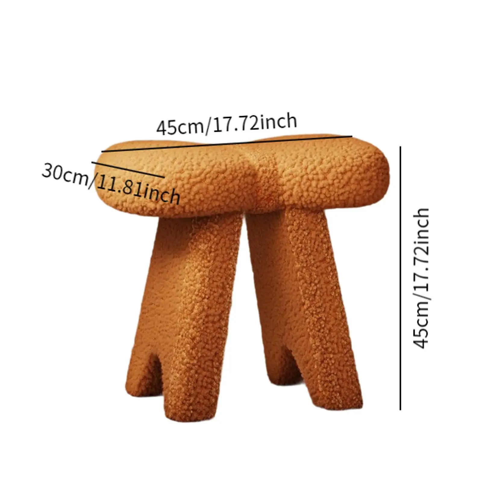 Makeup Vanity Stool Decorative Seating Dressing Stool Upholstered Fashion Footrest Makeup Stool Modern for Bedroom Furniture - Image 6