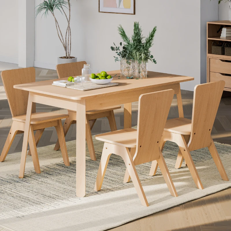 Nordic Solid Wood Customized Furniture Farmhouse Decor Indoor Dining Chair Boori Living Leaf Chair for Office Garden Hotel - Image 3