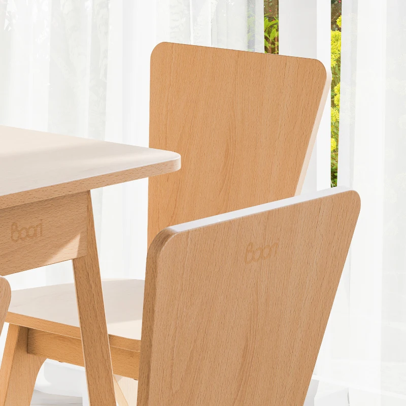 Nordic Solid Wood Customized Furniture Farmhouse Decor Indoor Dining Chair Boori Living Leaf Chair for Office Garden Hotel - Image 5